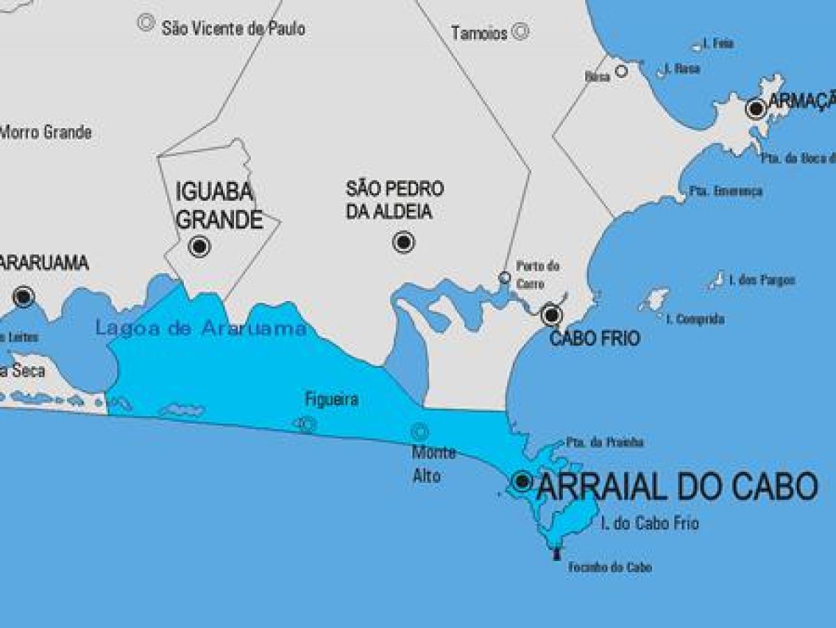 Карта Арраял-ДУ-Кабу муніципалітет