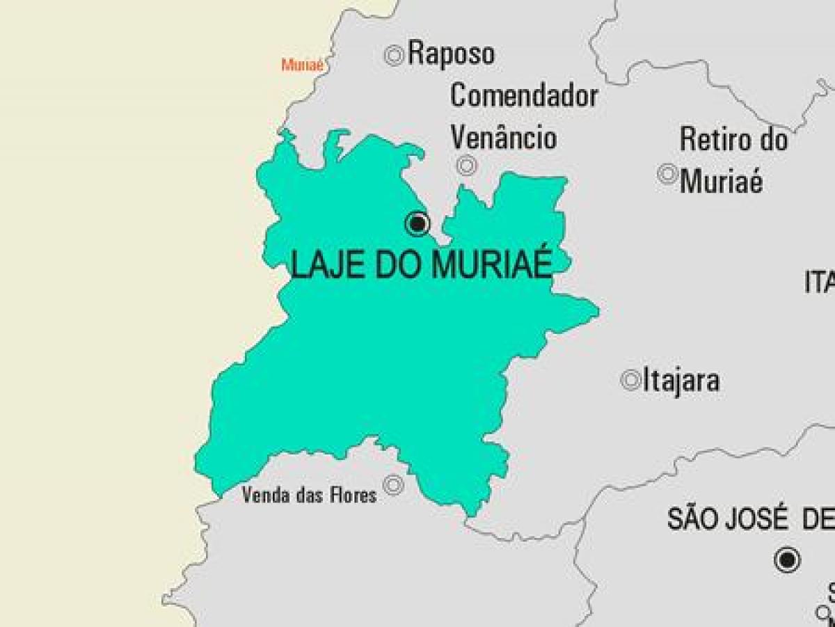 Карта Лажі робити муніципалітет Муриаэ