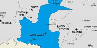 Карта муніципалітеті Барра-Манса