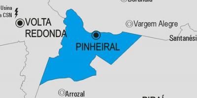 Мапа муніципалітету Пиньейрал