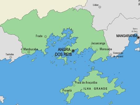 Карта Ангра-дус-рейс муніципалітет