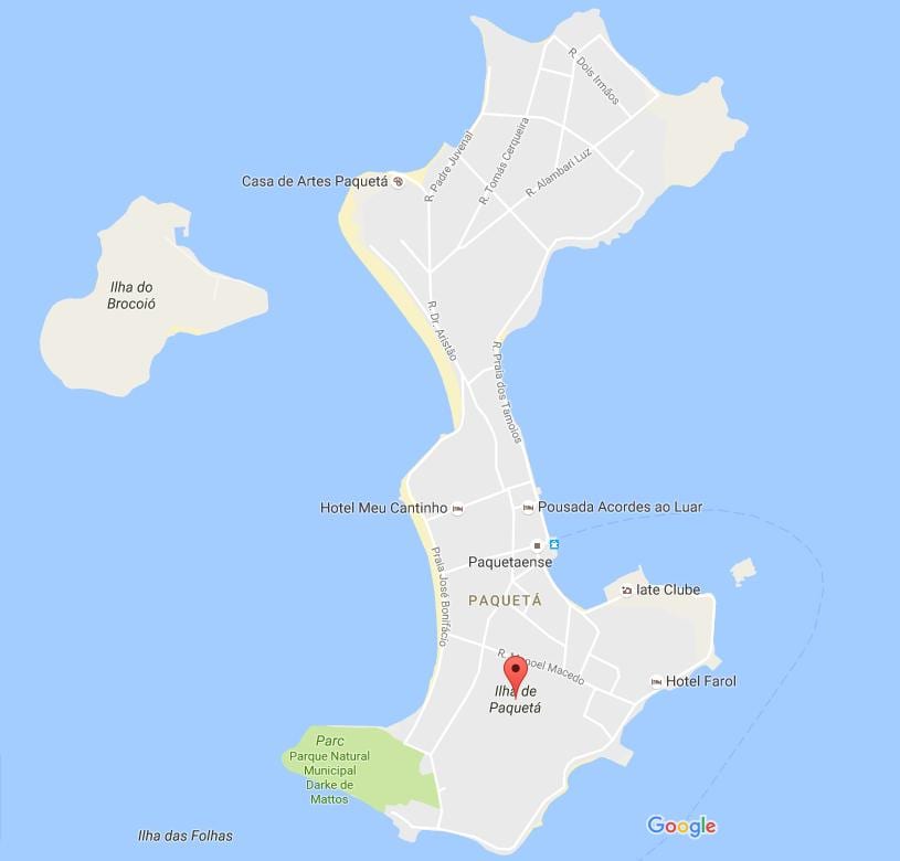 Карта Paquetá байру