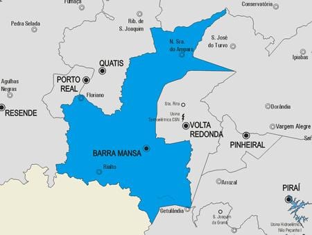 Карта муніципалітеті Барра-Манса