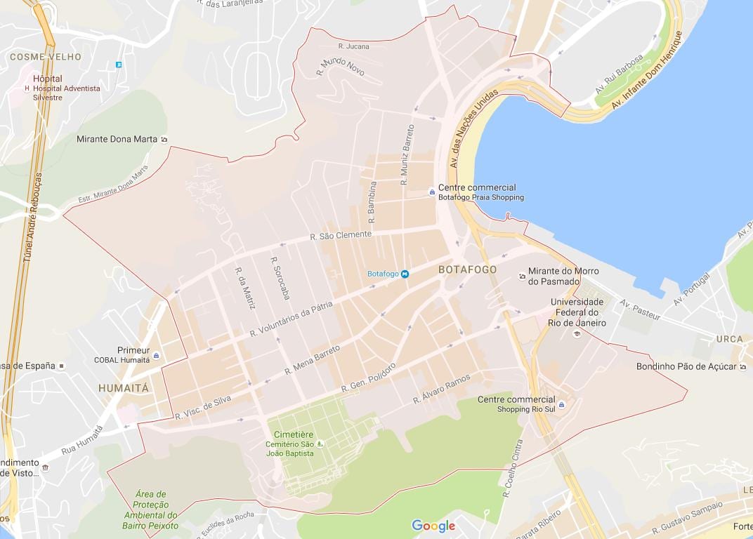 Карта Ботафого