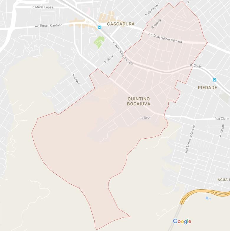Карта Квинтино Bocaiúva