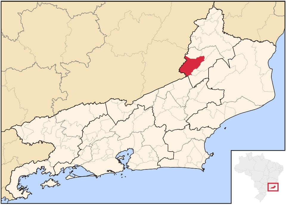 Карта Санту-Антоніу-де-Pádua