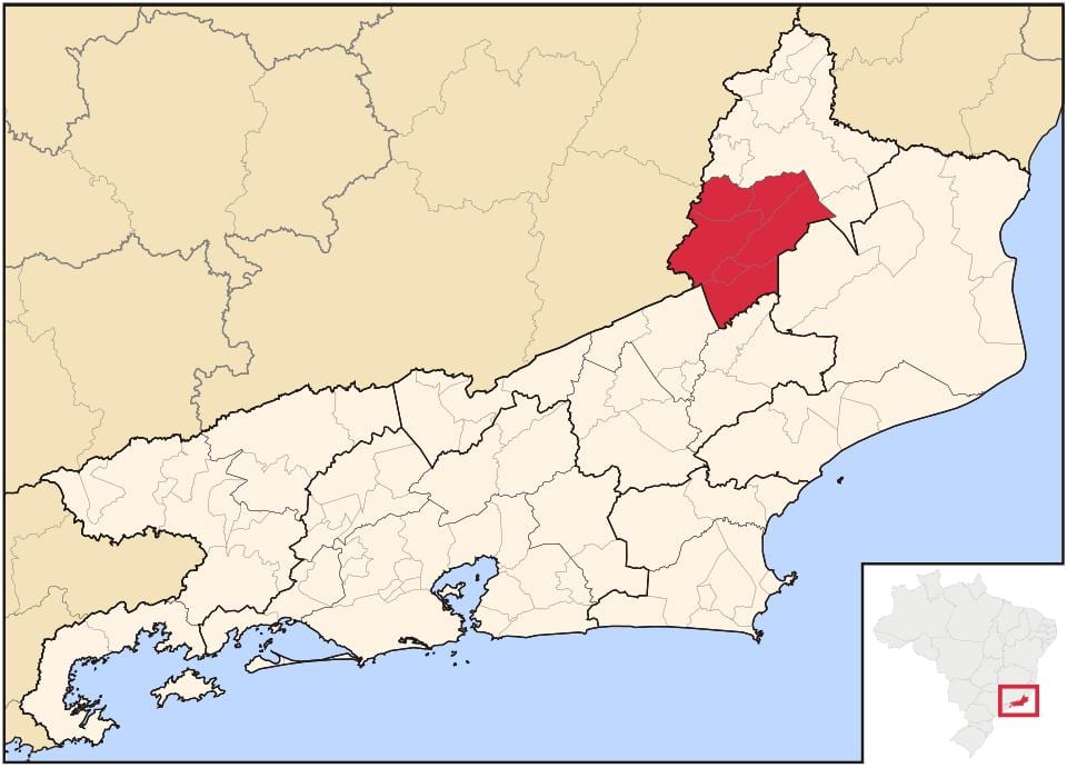 Карта Санту-Антоніу-де-Pádua