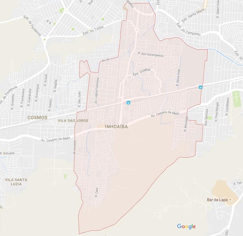 Карта Inhoaíba