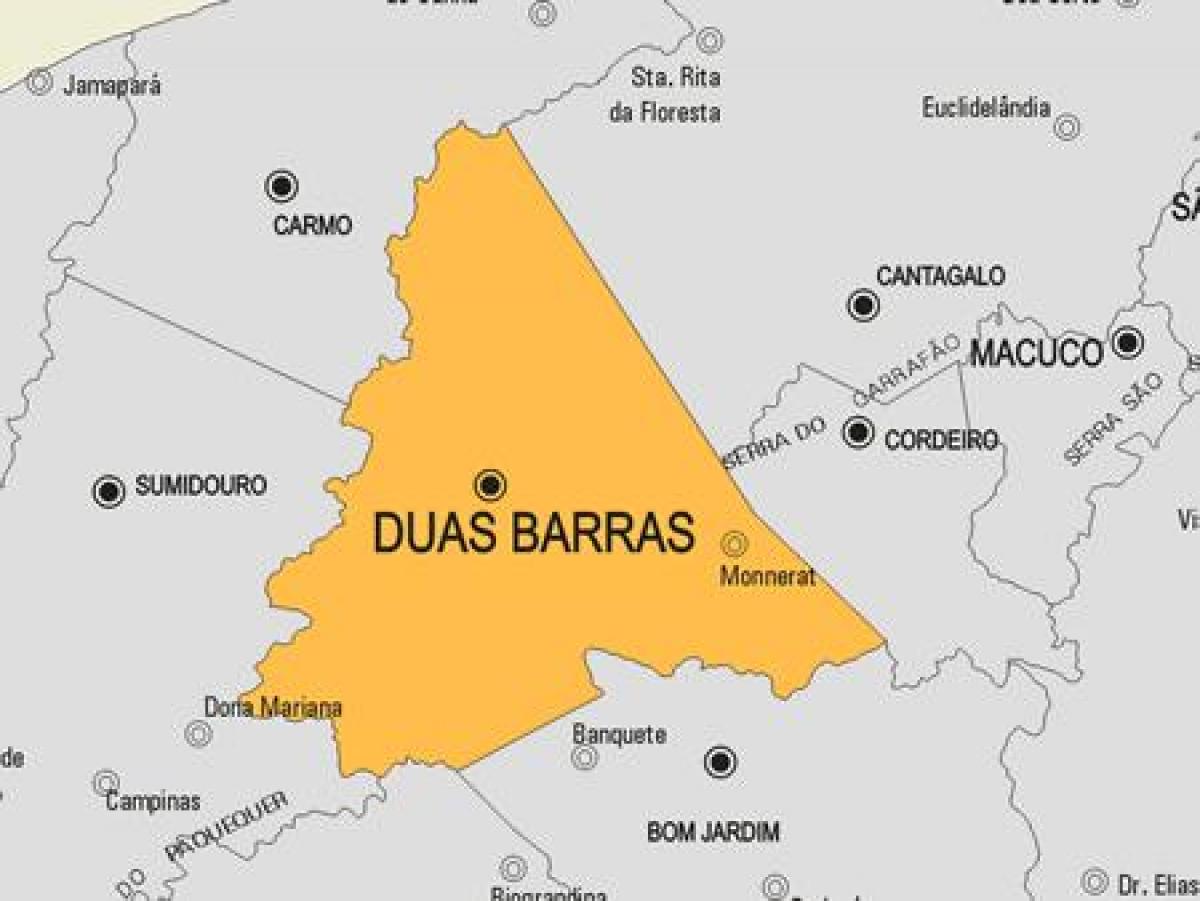 Мапа муніципалітету Дуа Баррас