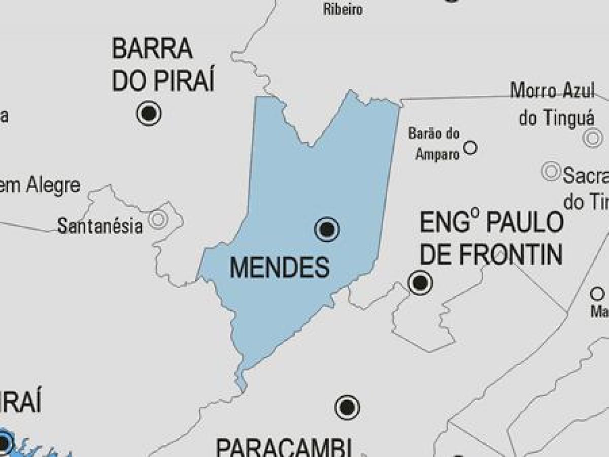 Мапа муніципалітету Мендес