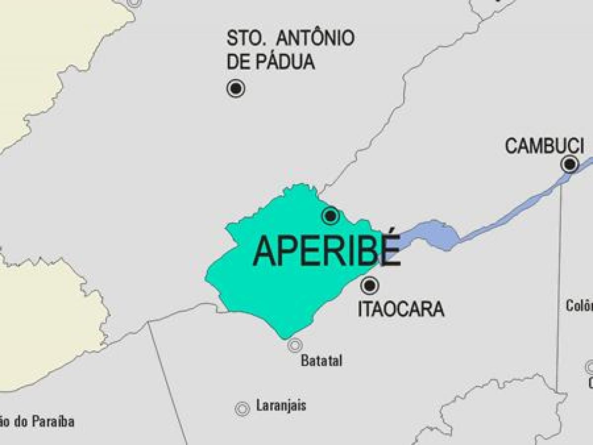 Мапа муніципалітету Aperibé