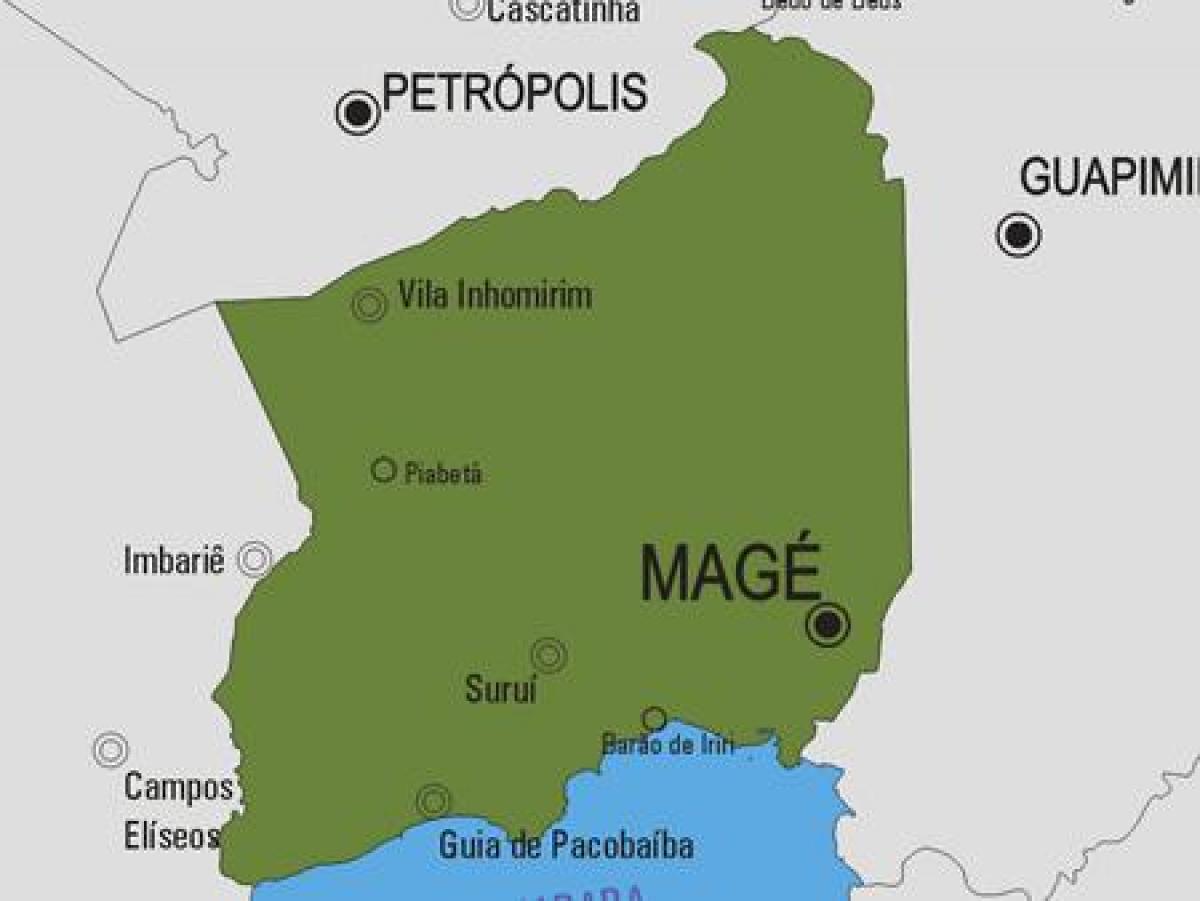 Мапа муніципалітету magé доставка