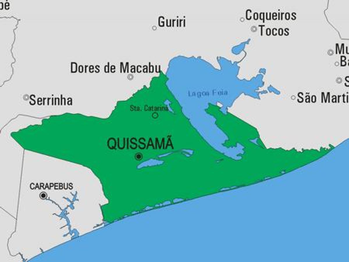 Мапа муніципалітету Quissamã