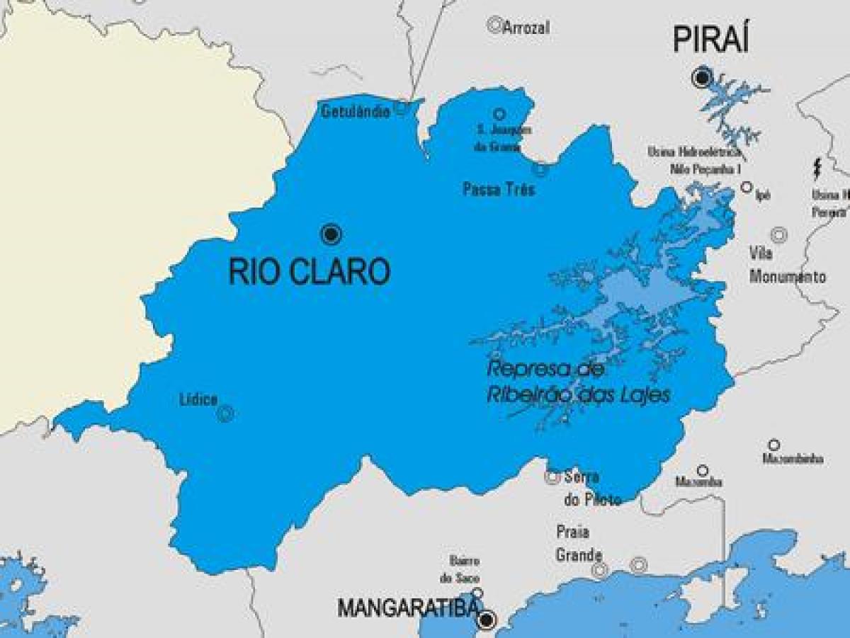 Мапа муніципалітету Ріо Кларо