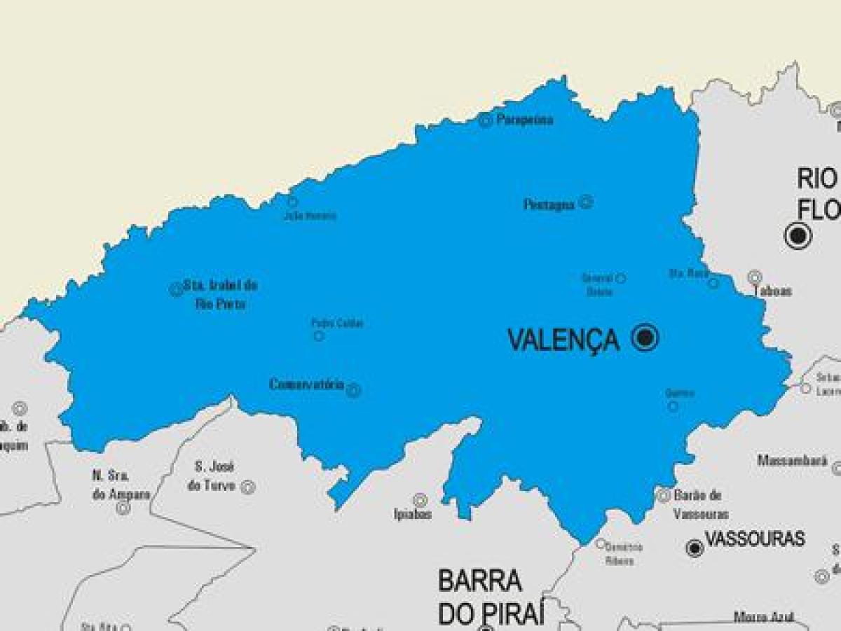 Мапа муніципалітету Валенса