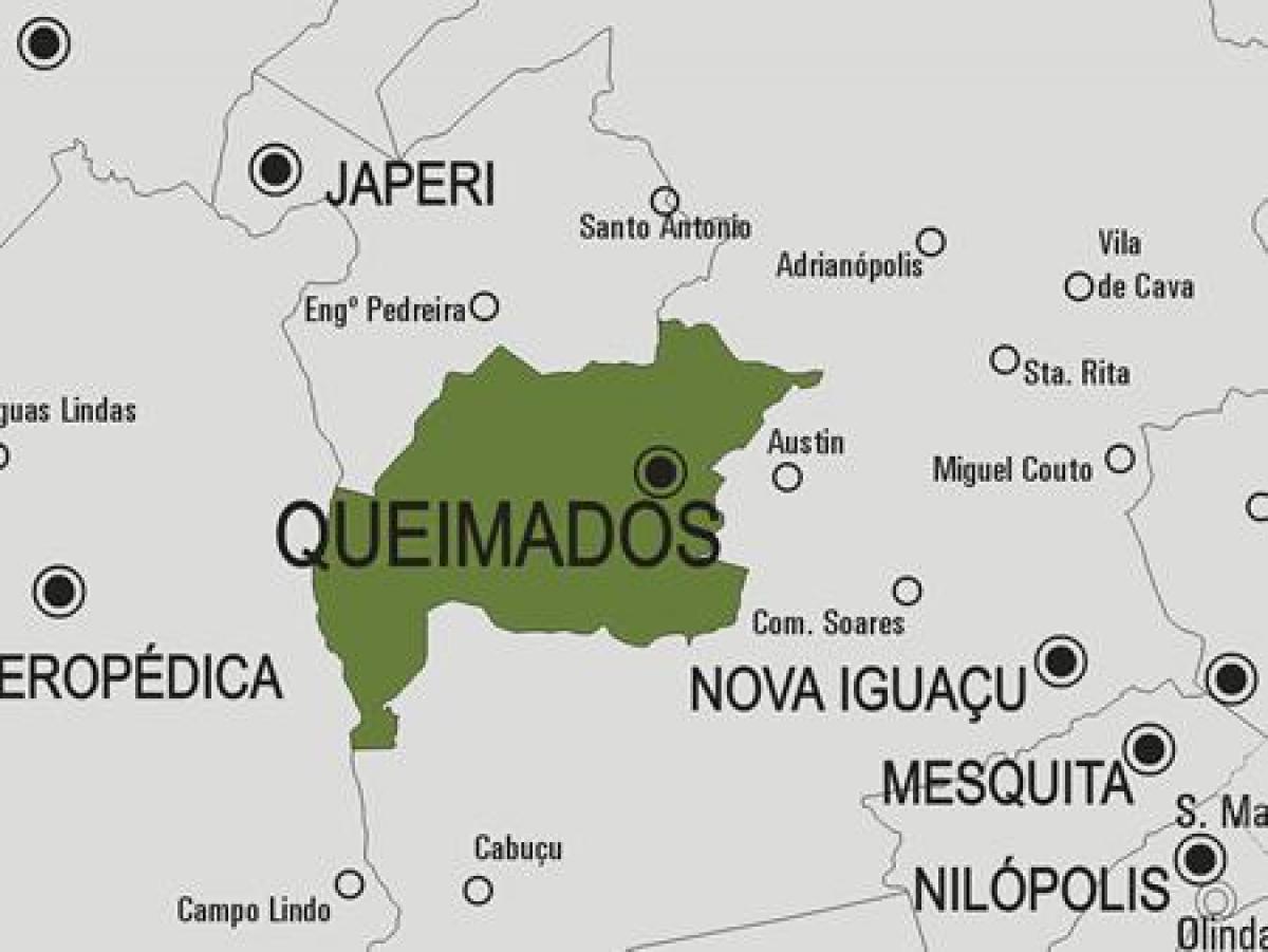 Мапа муніципалітету Кеймадус