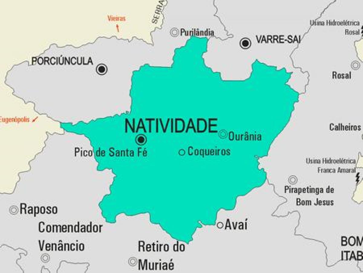 Мапа муніципалітету Нативидади