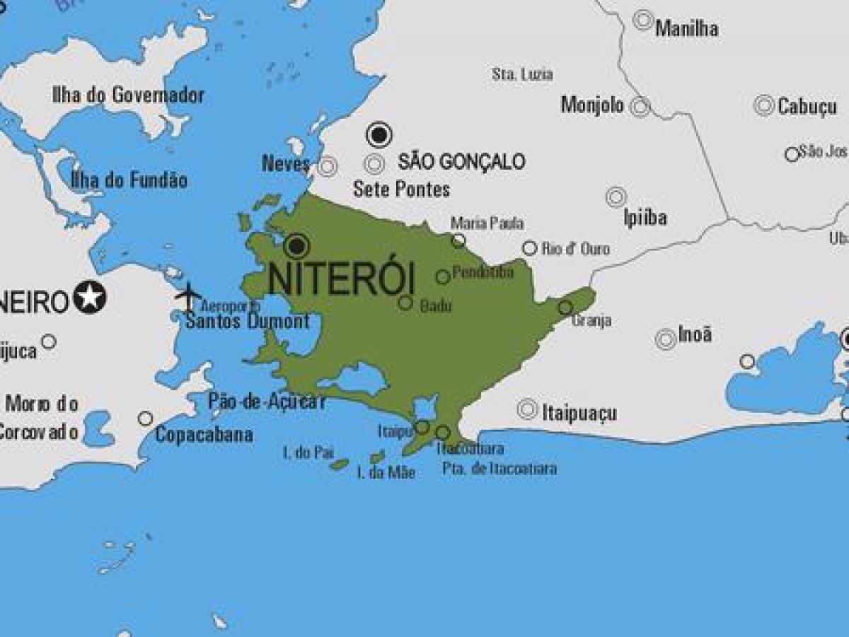 Мапа муніципалітету Нітерой