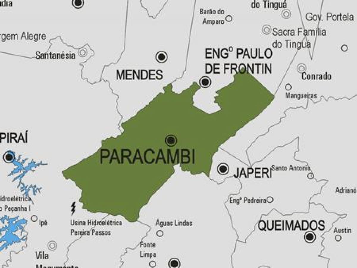 Мапа муніципалітету Паракамби