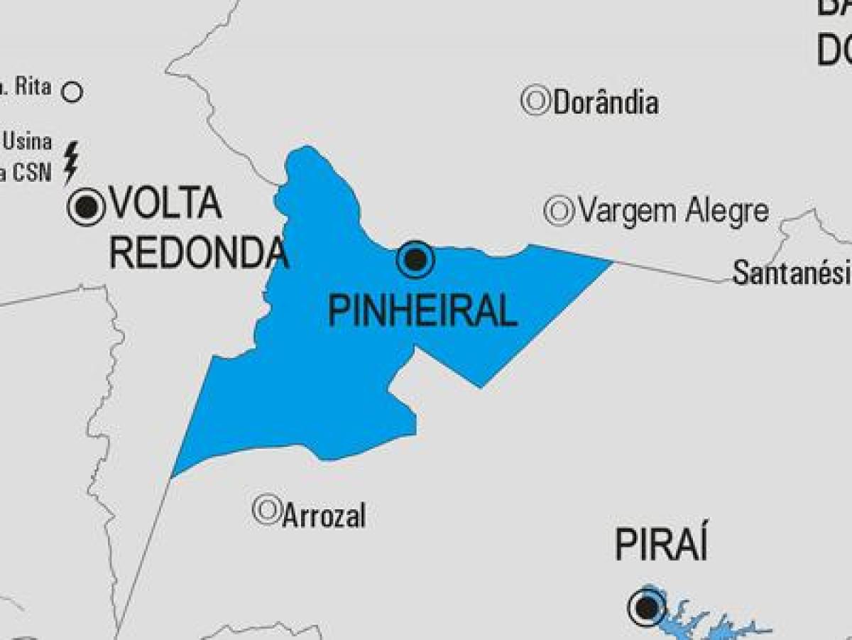 Мапа муніципалітету Пиньейрал