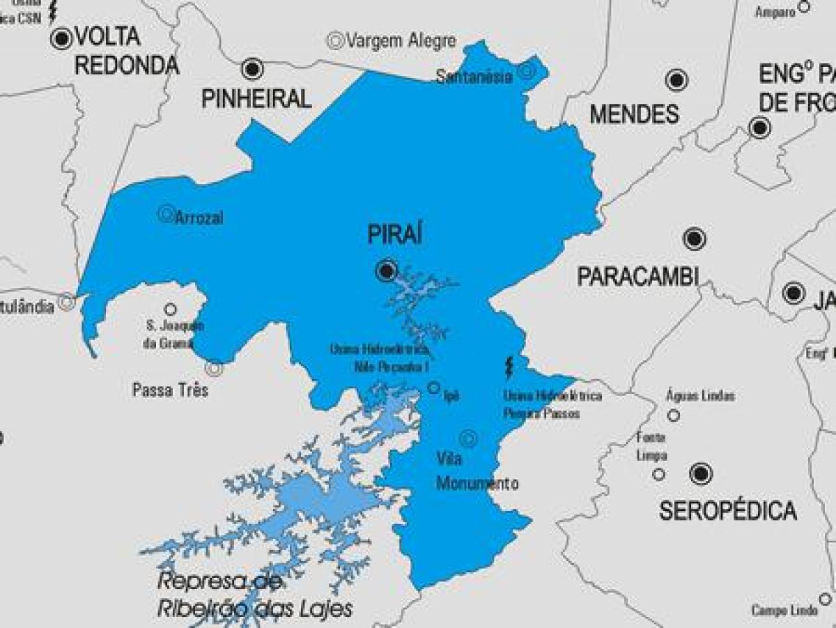 Мапа муніципалітету Пираи