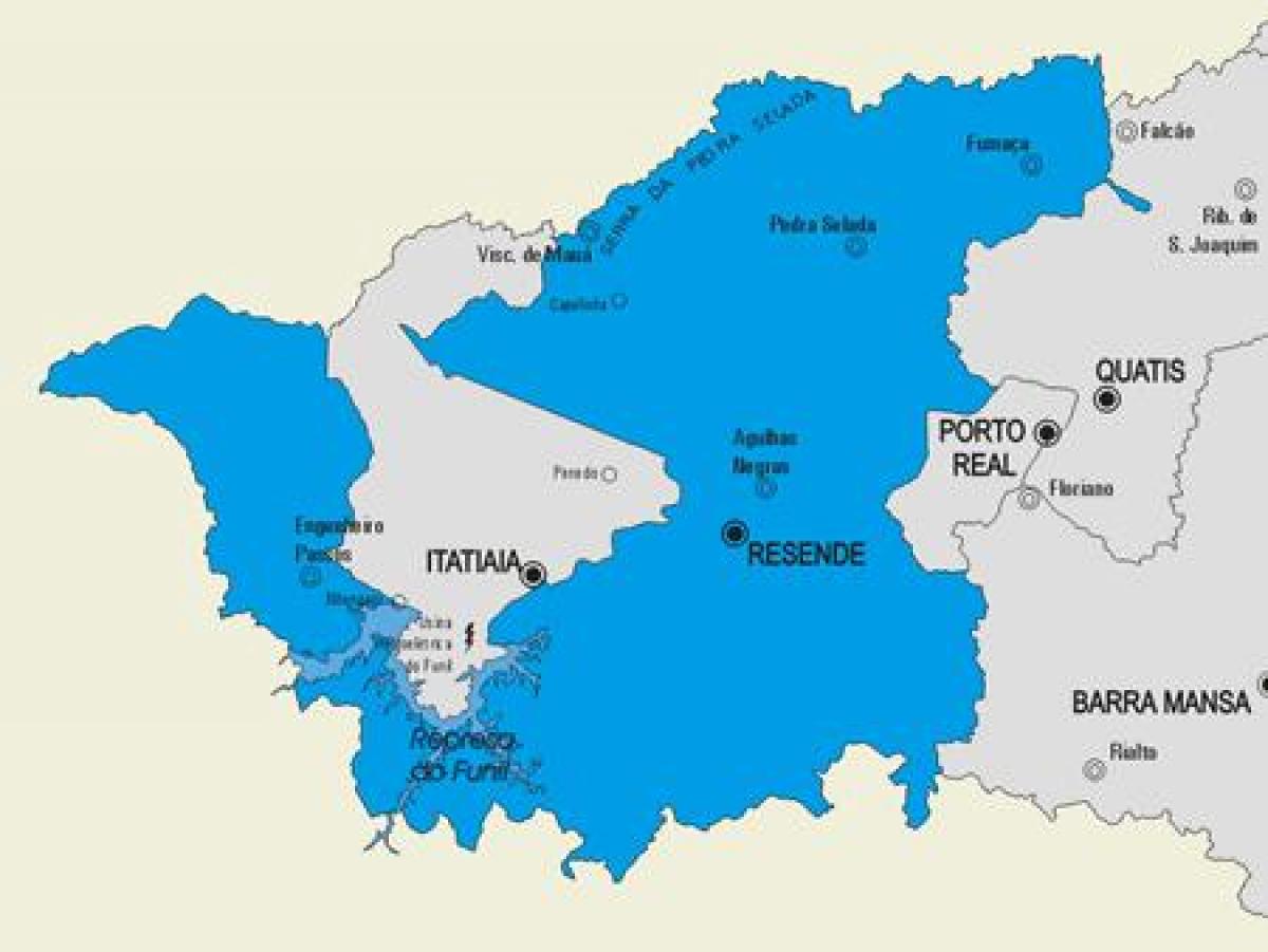 Мапа муніципалітету Резенди