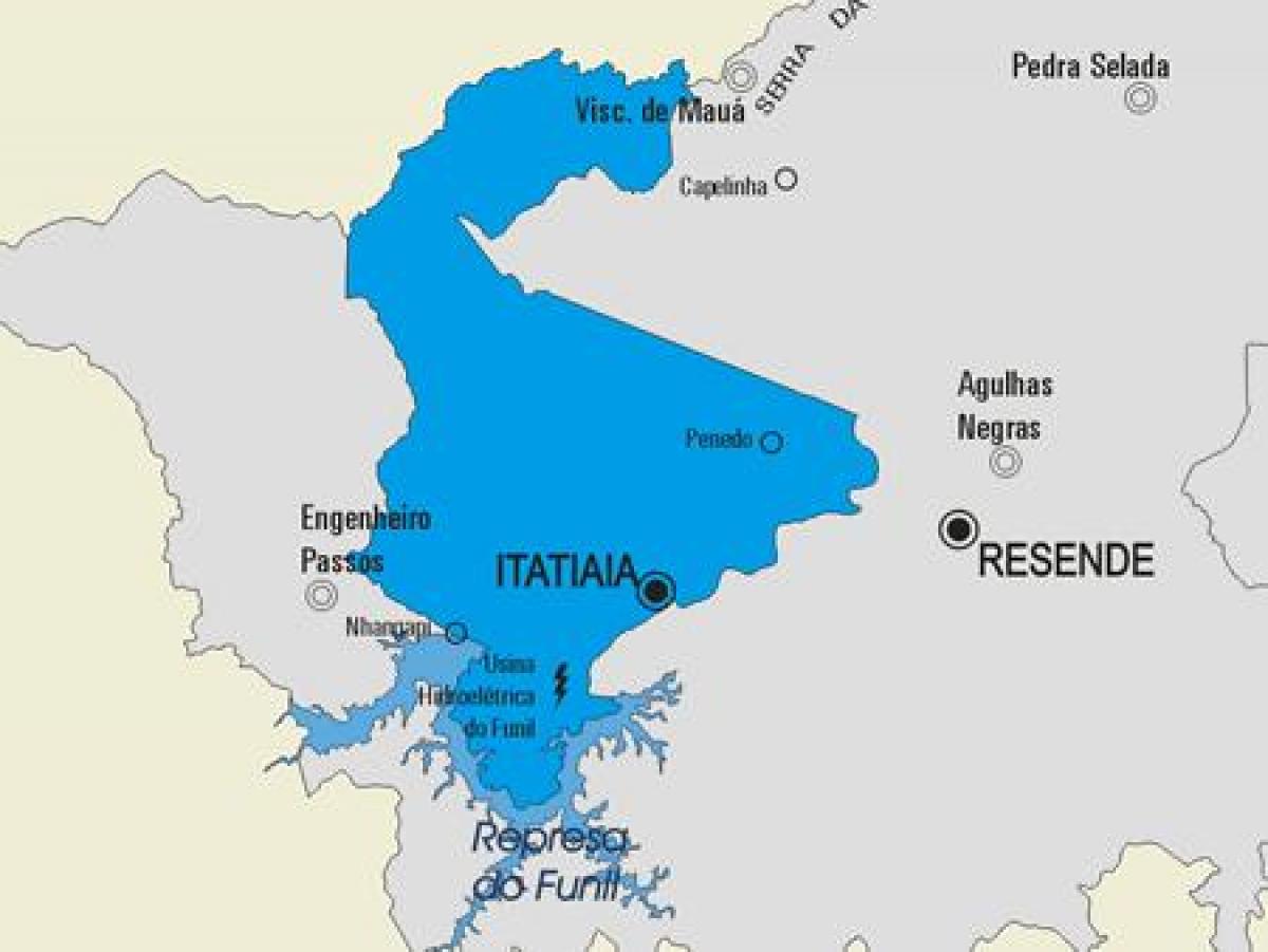 Мапа муніципалітету Ітатіая