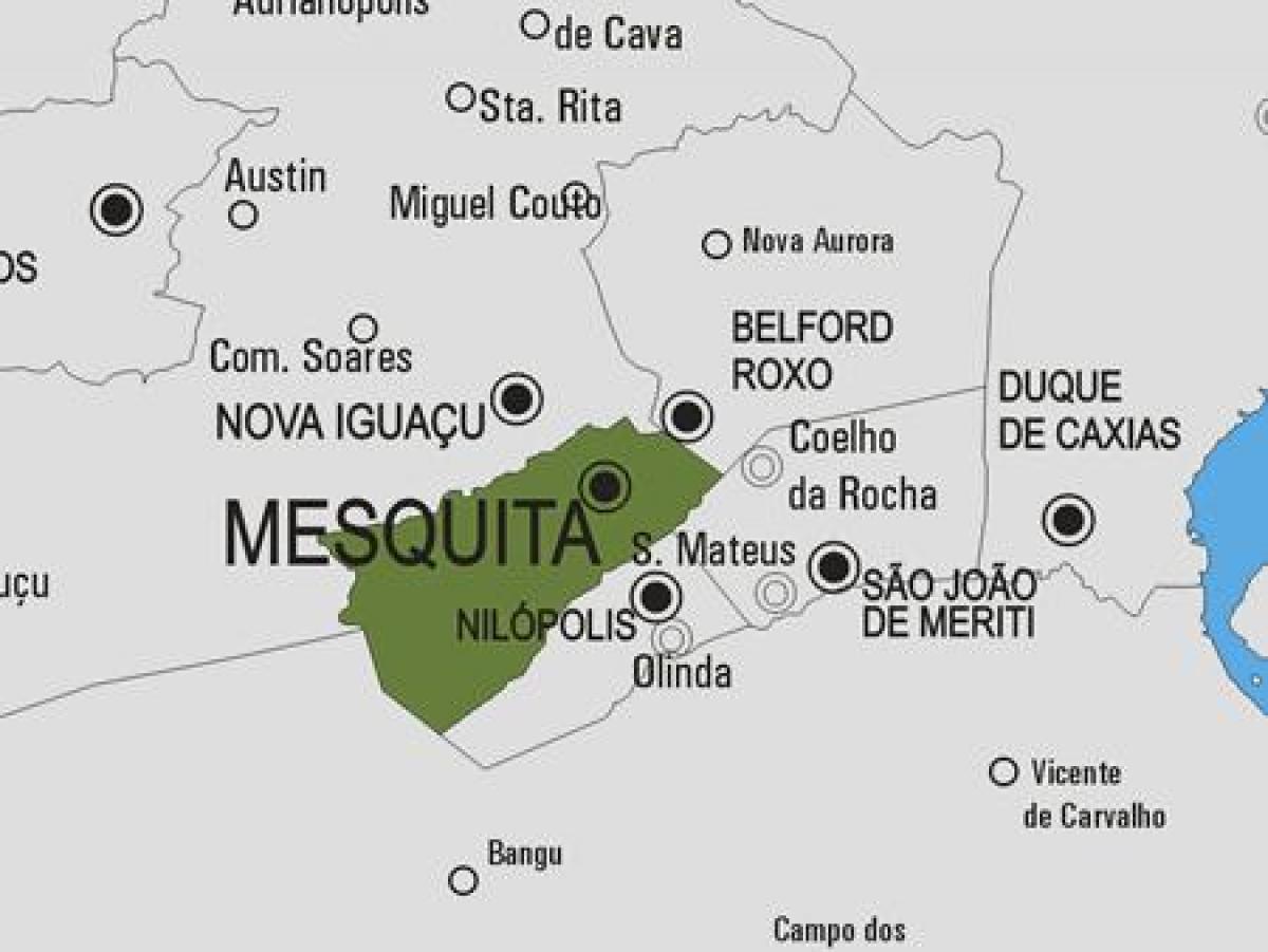 Карта муніципалітеті Мескіта