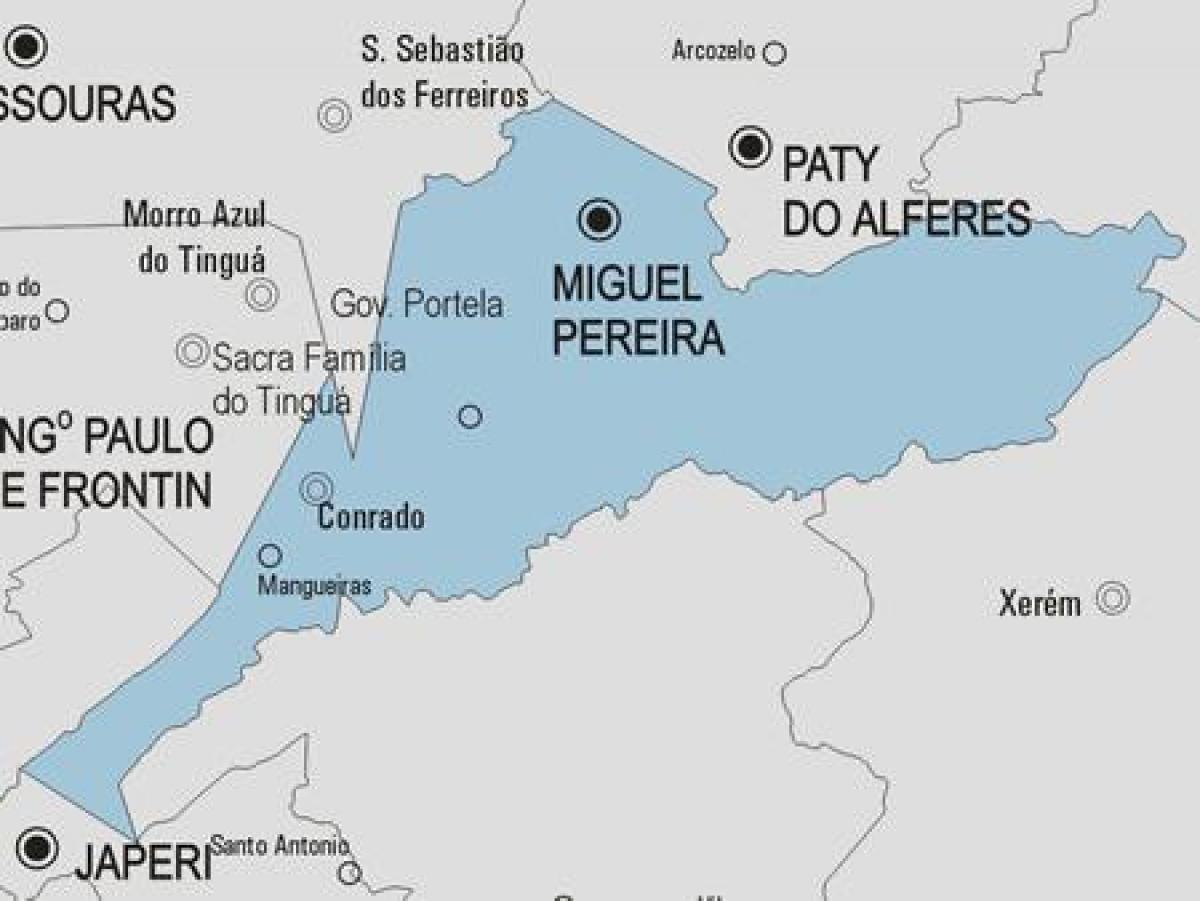 Карта Мігел-Перейра муніципалітет