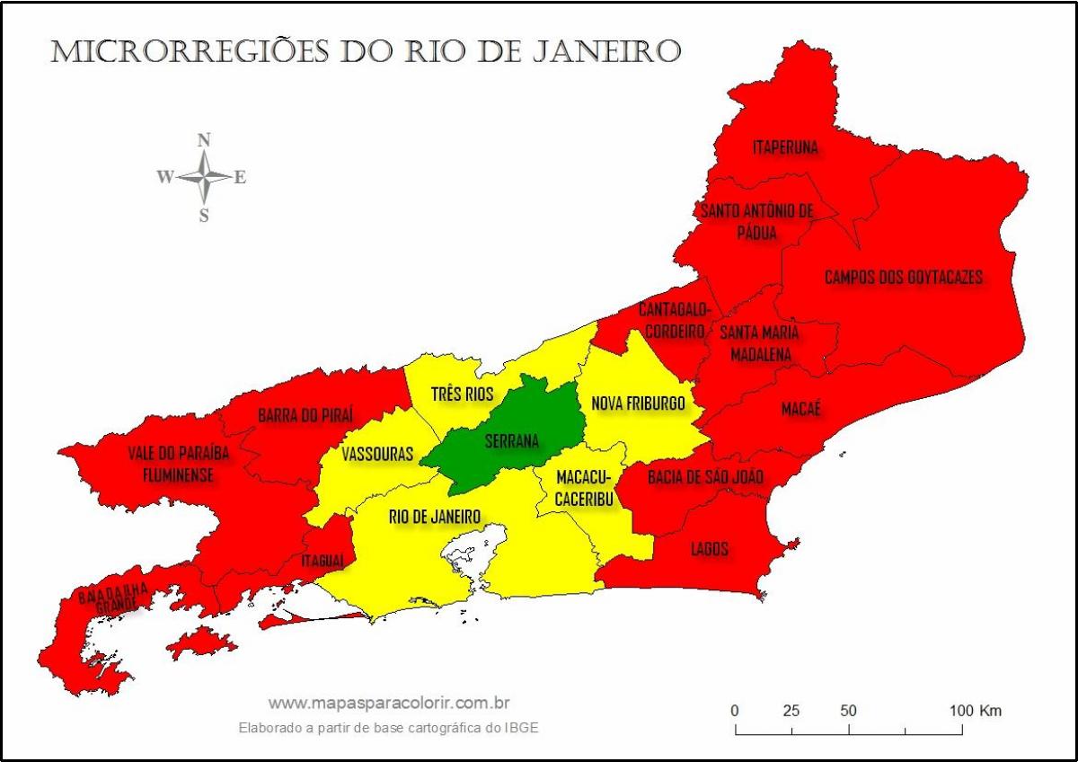 Карта мікро-районів Ріо-де-Жанейро