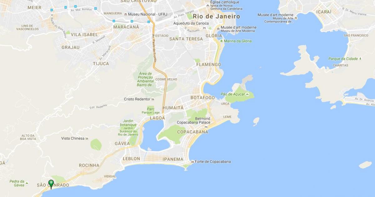 Карта пляжу Сан-Конрадо