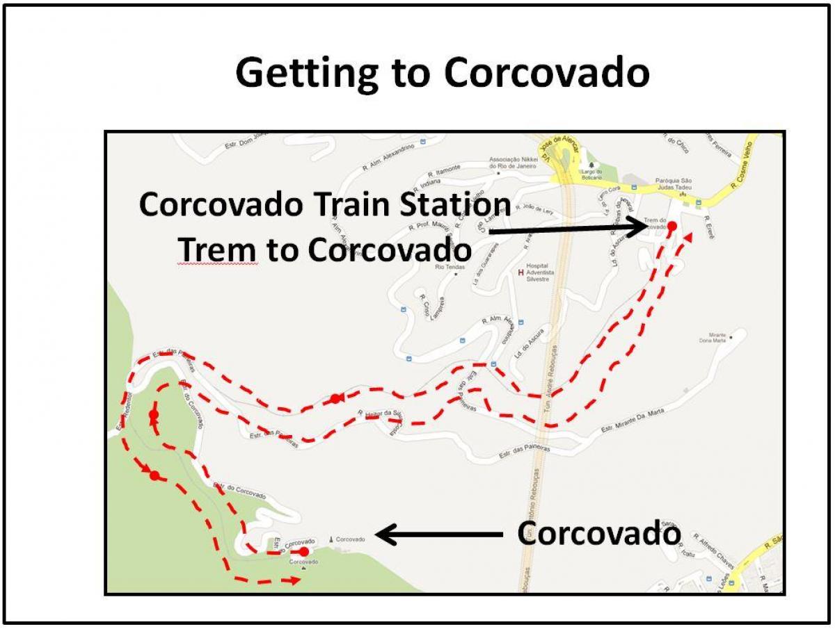 Карта поїзда Корковадо