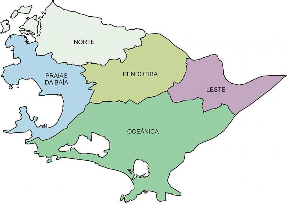 Карта регіонів Нітерой