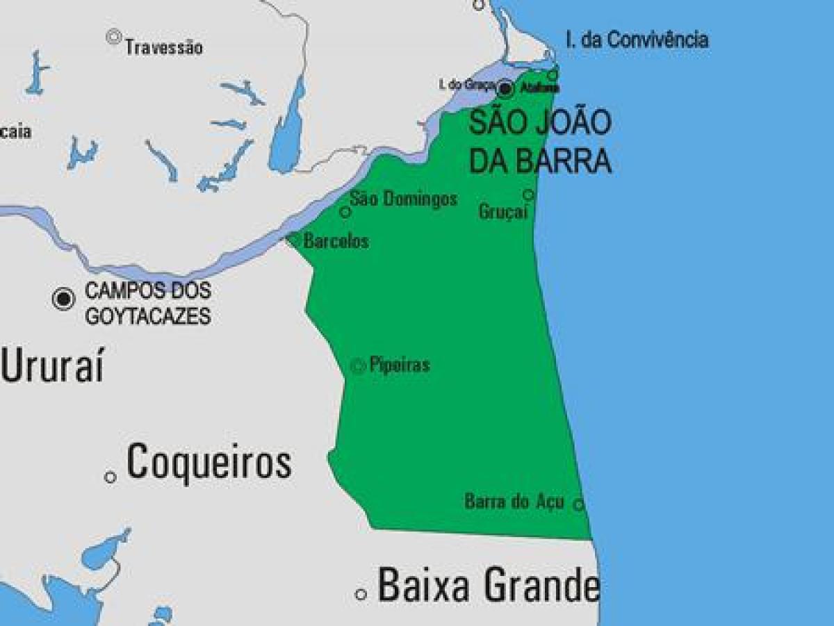 Карта Сан-Жуан-да-Барра муніципалітет