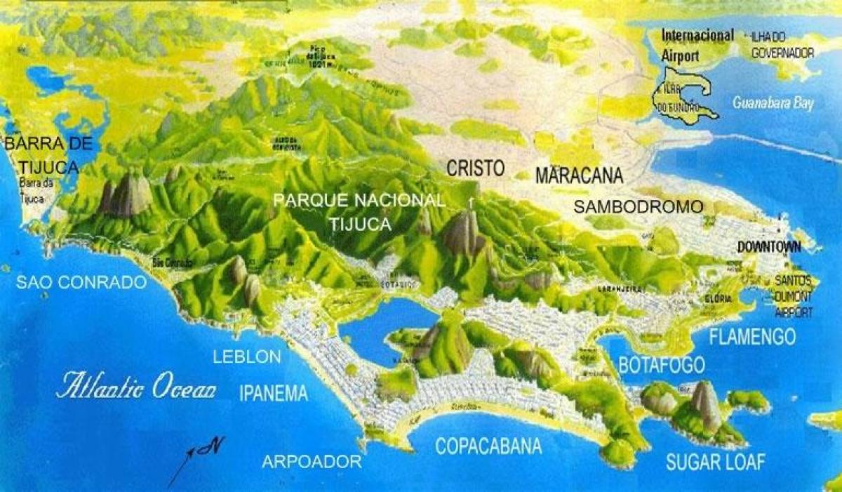 Карта пляжу Сан-Конрадо