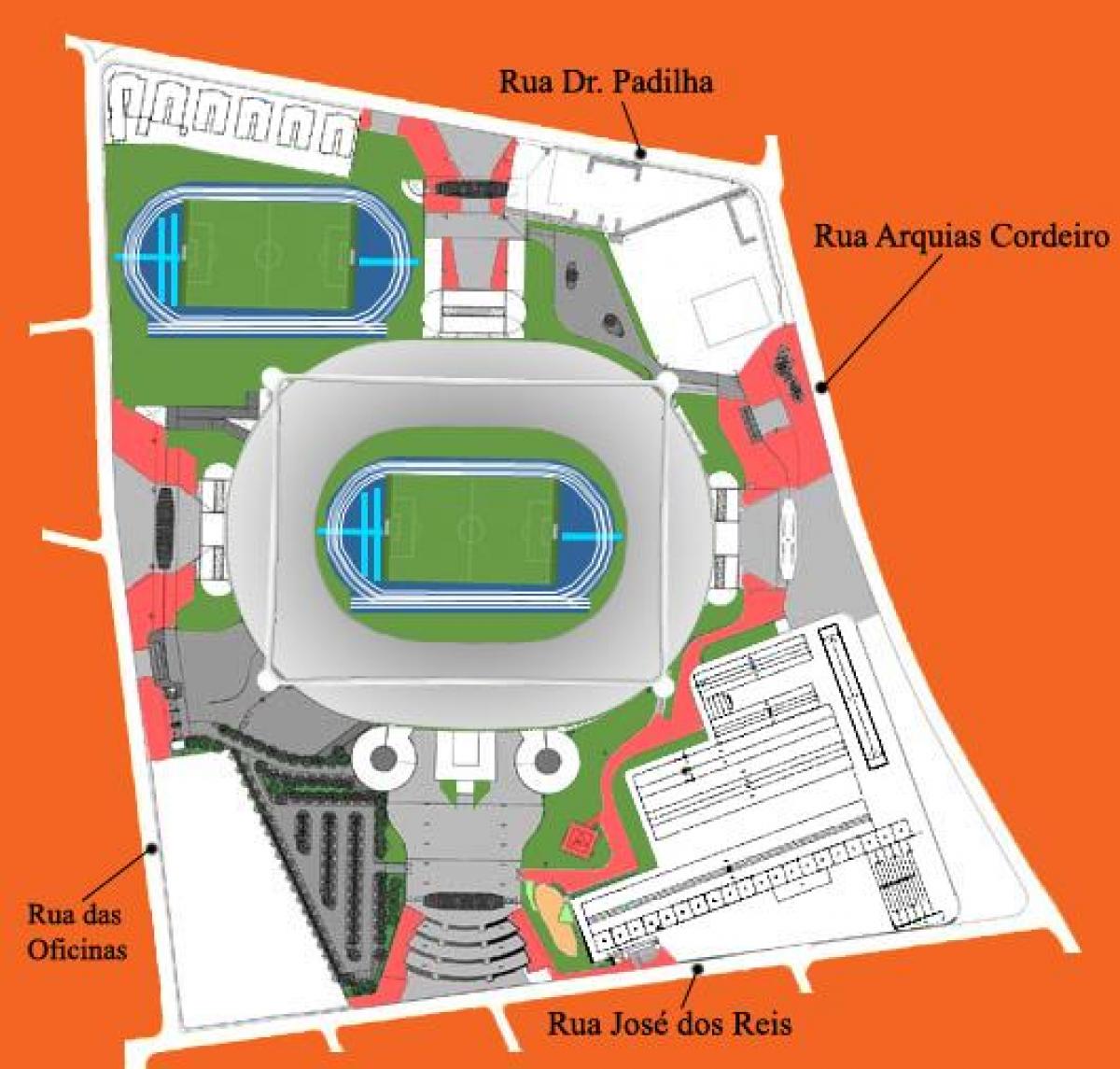 Карту стадіону Жоао авеланжа в энженьяне