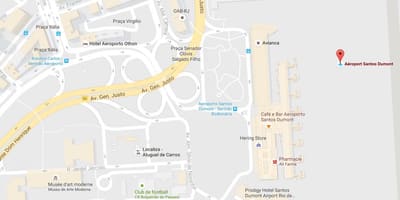 Карта аеропорту Сантос-Дюмон