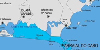 Карта Арраял-ДУ-Кабу муніципалітет