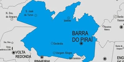 Карта Барра до Пираи муніципалітет