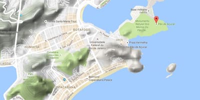 Карта Гора цукрова голова