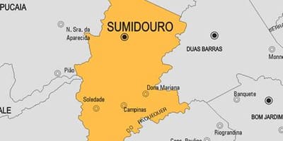Мапа муніципалітету Sumidouro