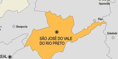 Карта Сан-Жозе-ДУ-Вале-ДУ-Ріу-Прету муніципалітет
