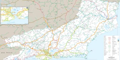 Карта автомобільних доріг штату Ріо-де-Жанейро