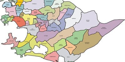 Карта quartiers облаштовано Нітерой