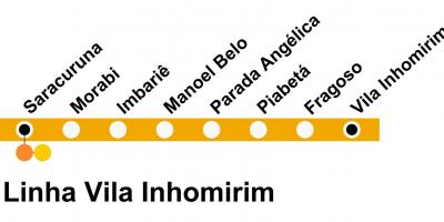 Карта SuperVia - лінія Inhomirim Віла