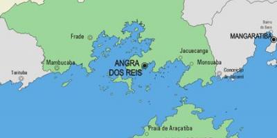 Карта Ангра-дус-рейс муніципалітет