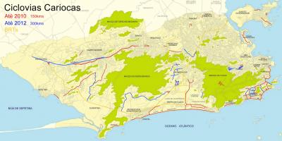 Карту велосипедних маршрутів Ріо-де-Жанейро