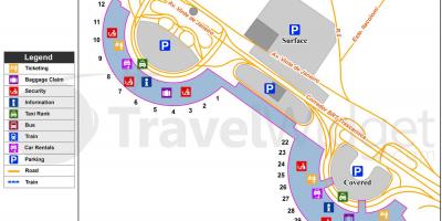 Карта терміналу аеропорту Галеан