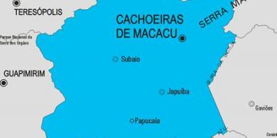 Карта кашуэйрас-ді-Макаку муніципалітет