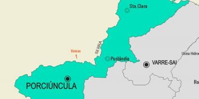 Мапа муніципалітету Porciúncula